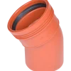 Wavin Wafix kloakrør PP rød bøjning 30° x 160 mm