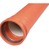Wavin Wafix kloakrør PP SN4 rød med muffe 110x500 mm