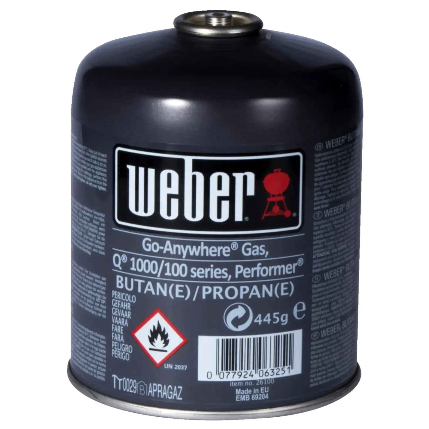 Weber gasdåse, 445 gram