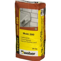 Weber Multi 280 grå hæftemørtel / tyndpuds 25 kg