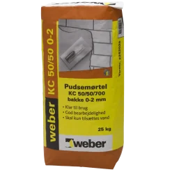 Weber Pudsemørtel sand KC 50/50/700 0-2 mm 25 kg