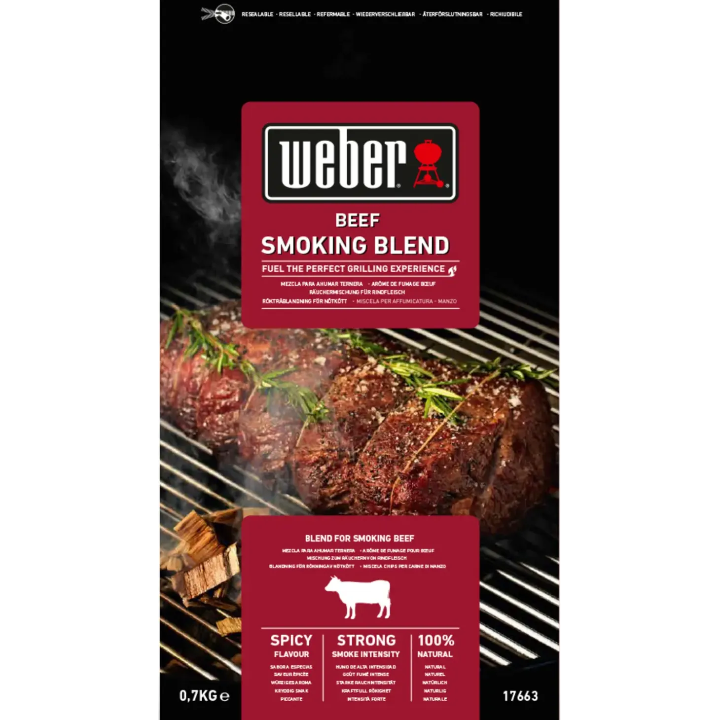 Weber røgflis beef 0,7 kg