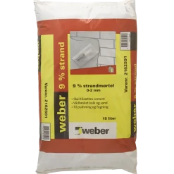 Weber 9% strandmørtel 0-2 mm 15L