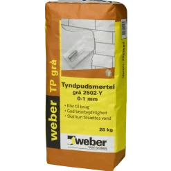 Weber tyndpudsmørtel, 25 kg, grå