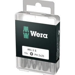 Wera DIY bitssæt 851/1Z PH 2x25 10 stk