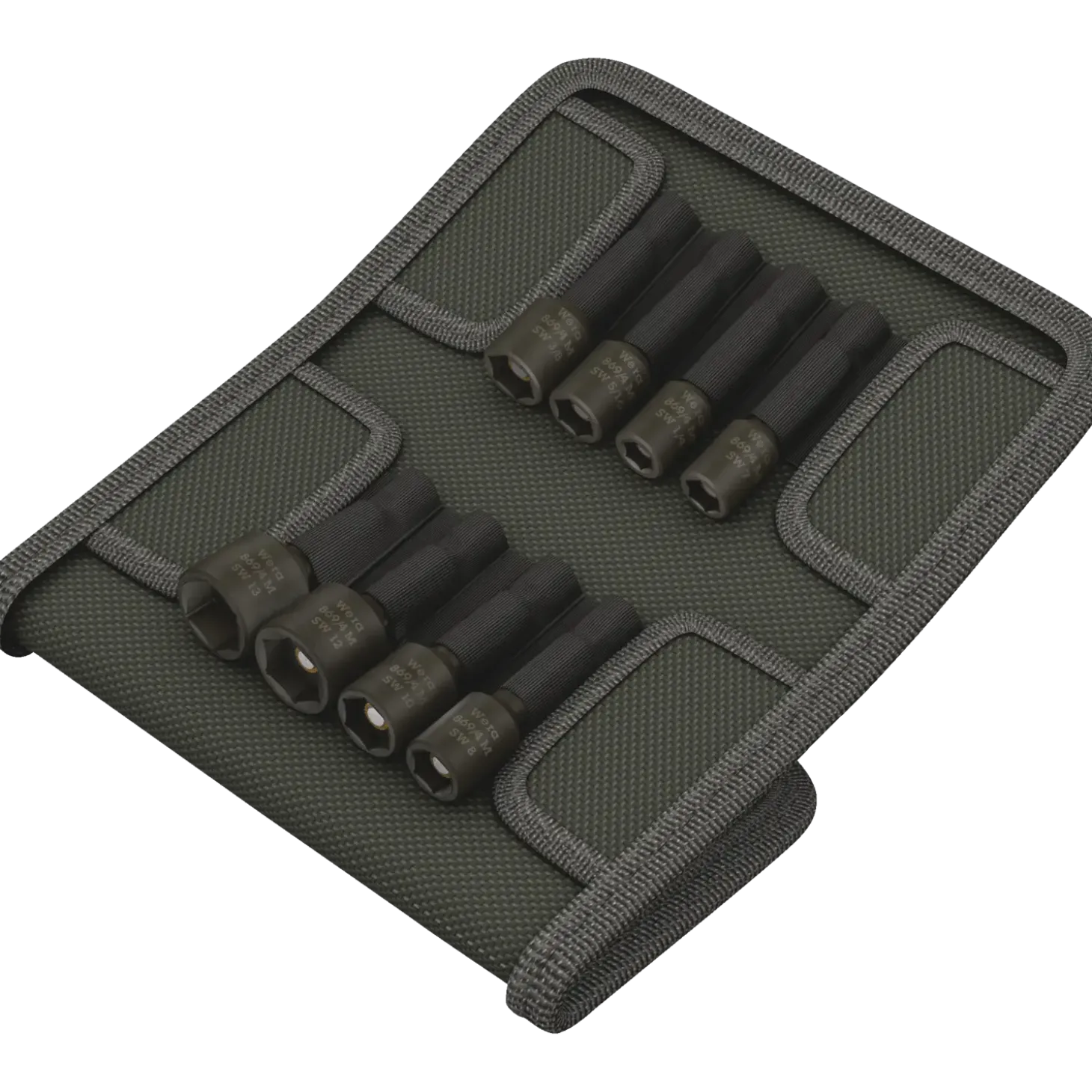 Wera 869/4M SET 7-13 magnettopsæt i foldemappe