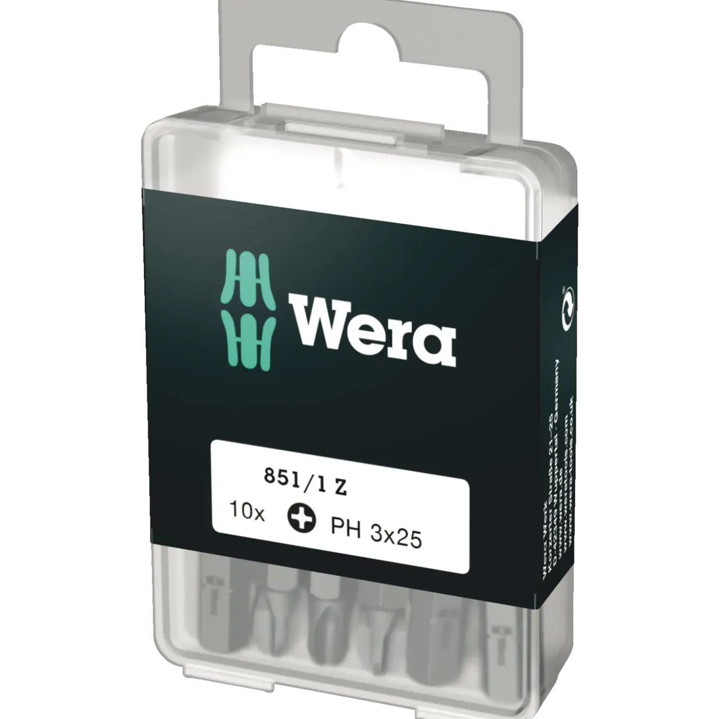 Wera 851/1 Z bits PH 3x25 mm 10 stk