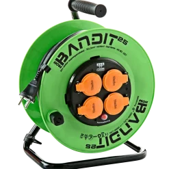 Wexim Bandit kabeltromle med 4 udtag 25 m
