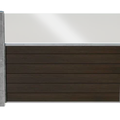 Wimex Livø Prime komposithegn m. glas MatBrun 140 cm