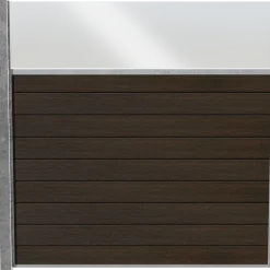 Wimex Livø Prime komposithegn m. glas MatBrun 140 cm