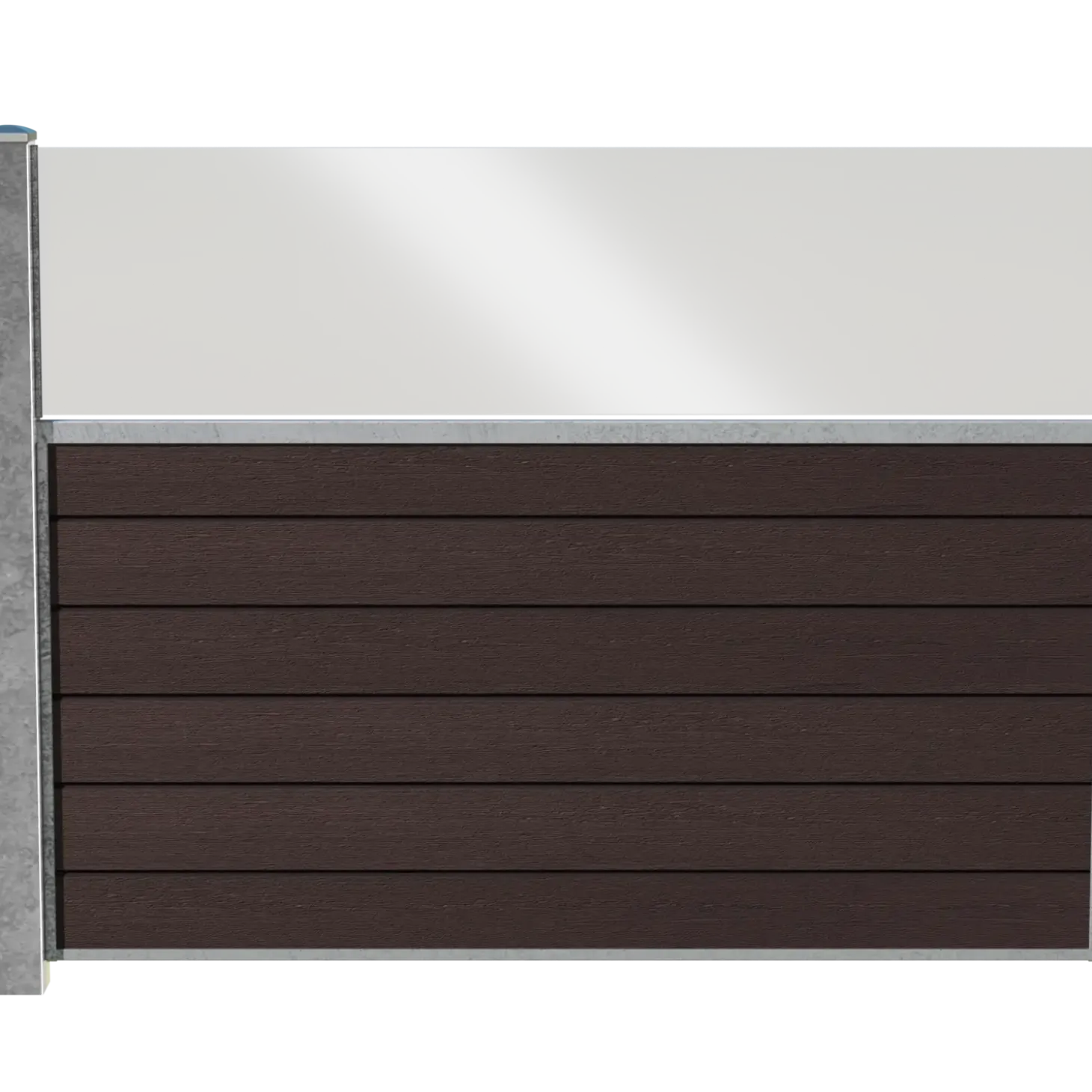 Wimex Livø Prime komposithegn m. glas MatUmber 140 cm