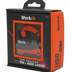 Work>it lasermålebånd 5+ 40 m